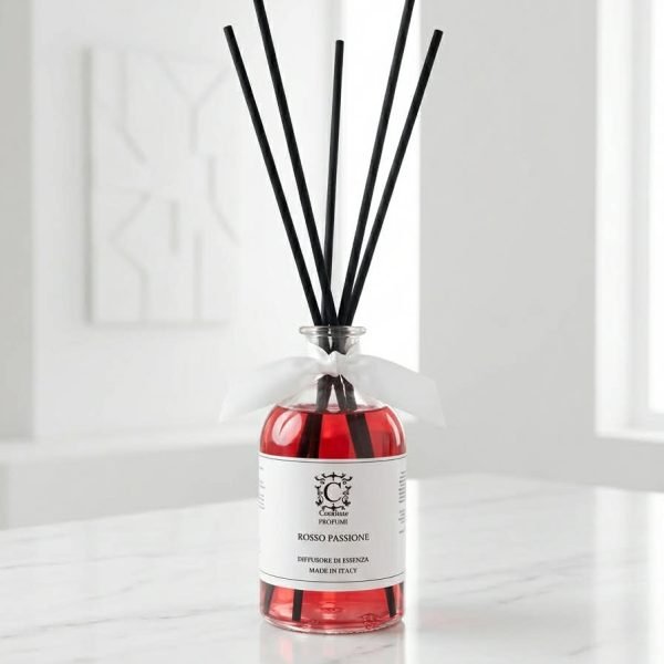 Namų kvapai su lazdelėmis Crealise Rosso Passione 250 ml.